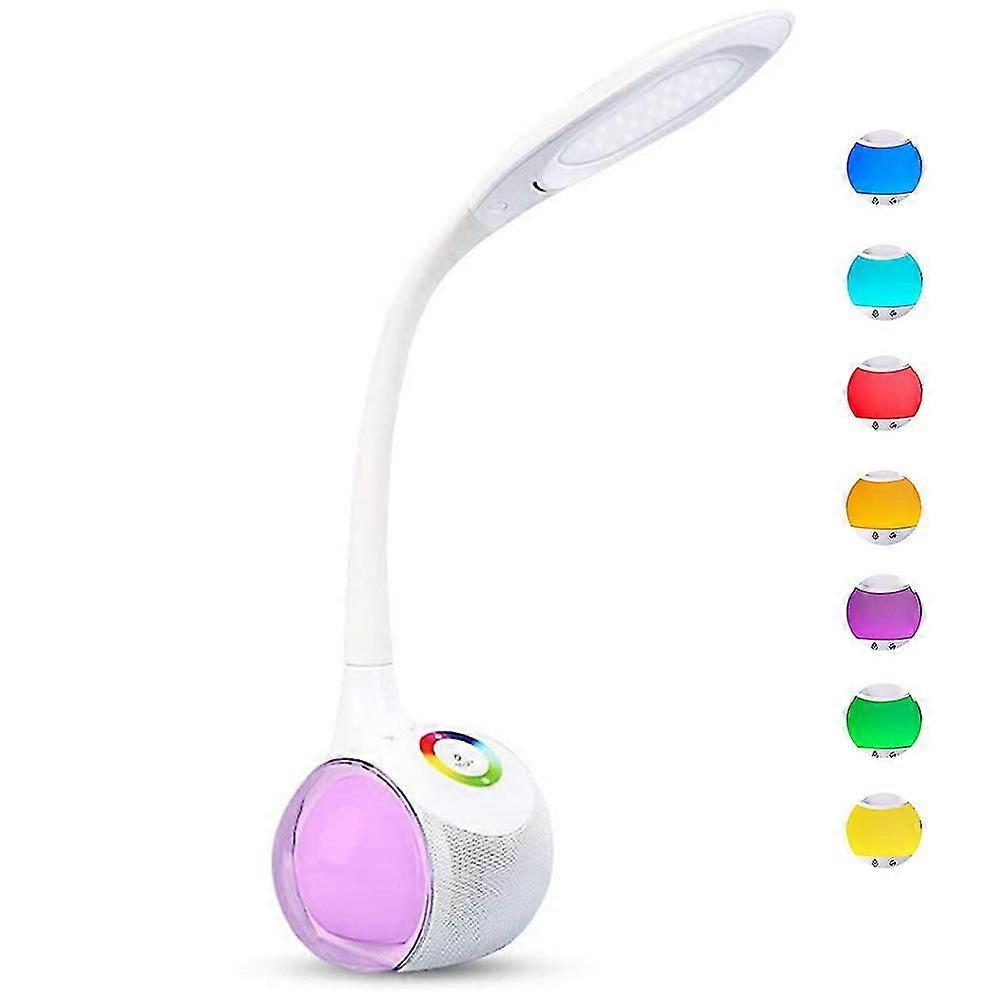 Desk Lamp Led 5w, Children's Table Lamp Dimmable With Gooseneck, Touch Field For Colored Light Table Lamp, 3 Brightness Levels, Mood Lamp