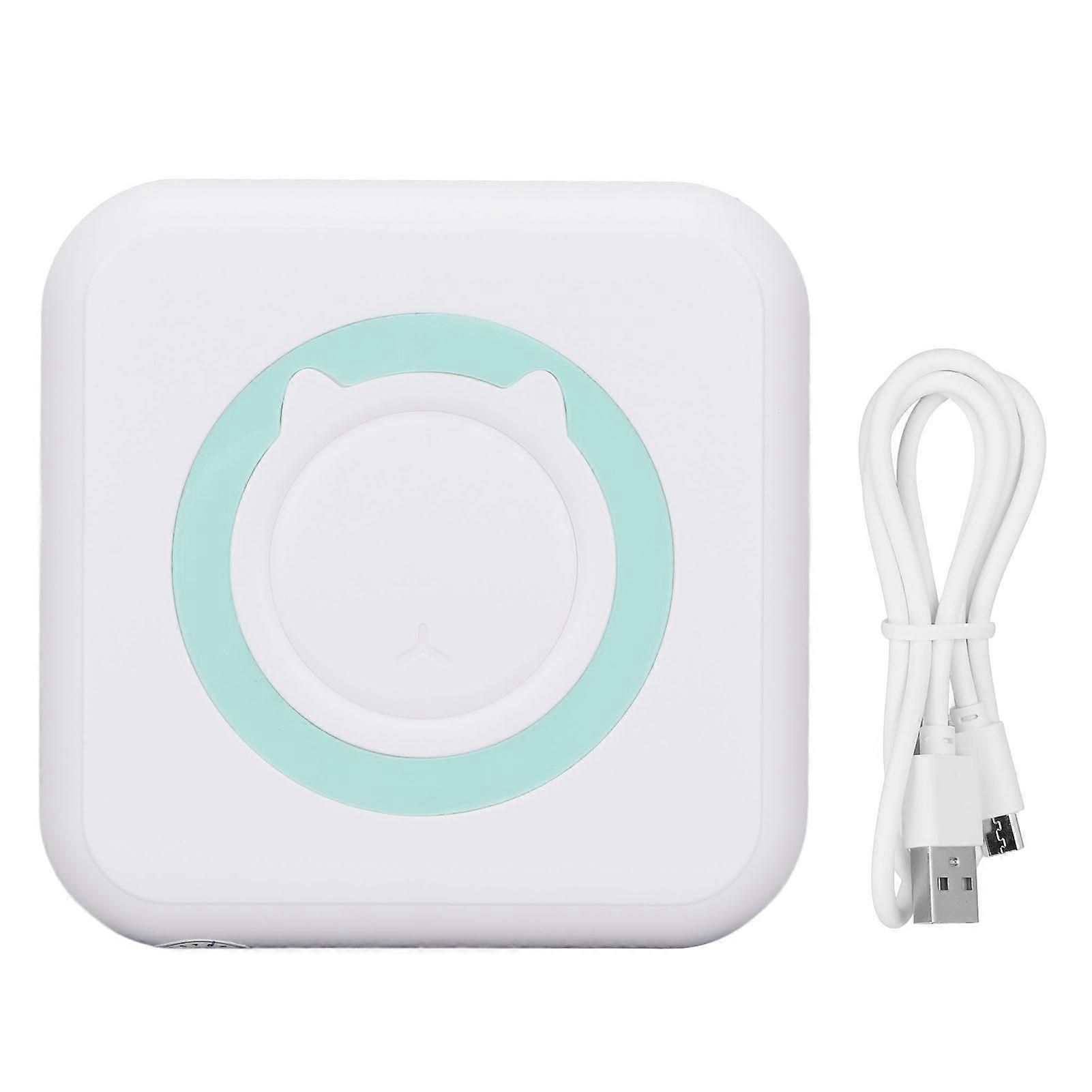 Portable Mini Printer 200DPI Wireless Thermal Printer for Home Office in Blue