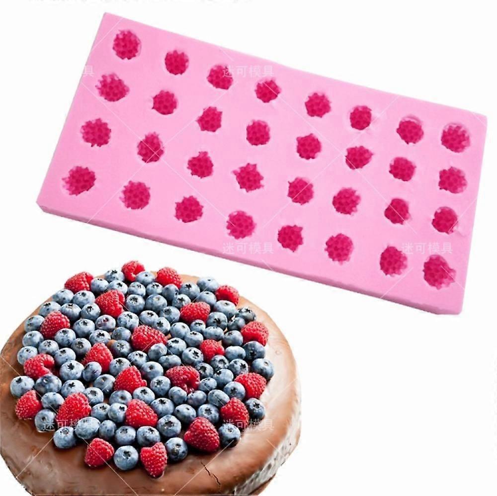 Raspberry Silicone Mold Fruit Shape Fondant Mold for Candle Chocolate Candy Fondant Gum Paste Sugar Craft Cake Topper Decorating Tools
