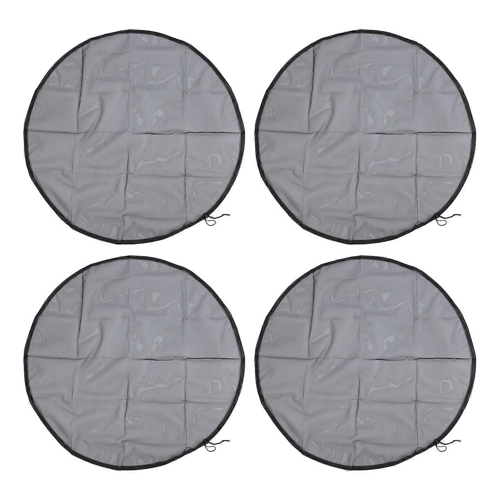 4pcs Mesh Cover for Rain Barrels with Drawstring Water Collection Buckets Tank Protector Bucket Netting Screen Cover 37.4 Inches