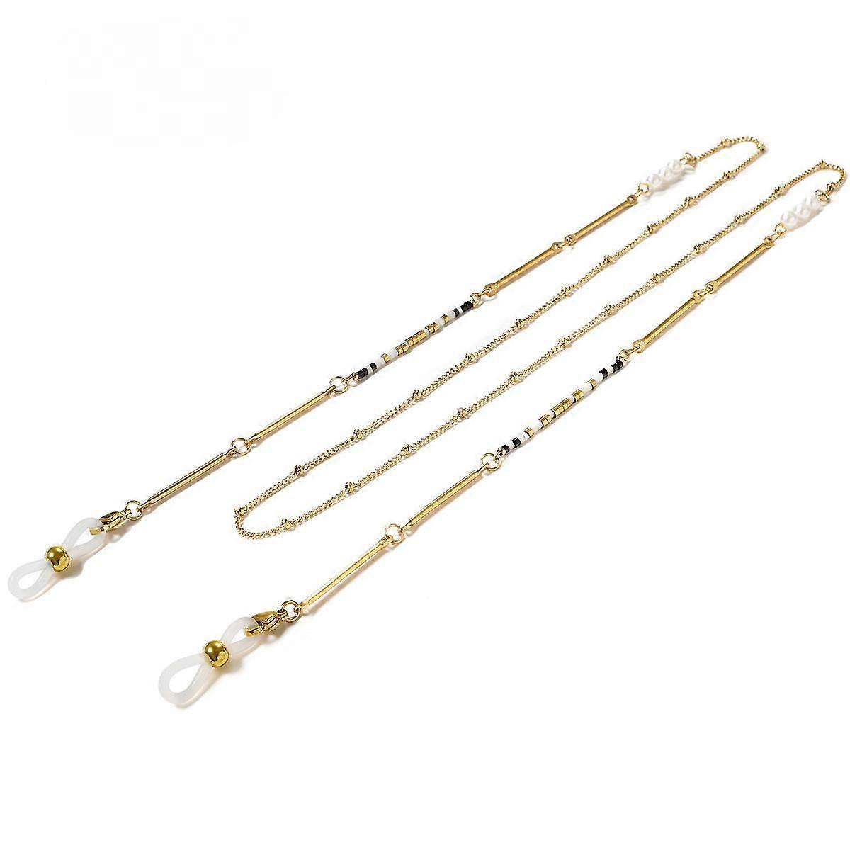 Eyeglasses Chains Beaded Sunglasses Strap Holder Elegant Eyewear Retainer Chain
