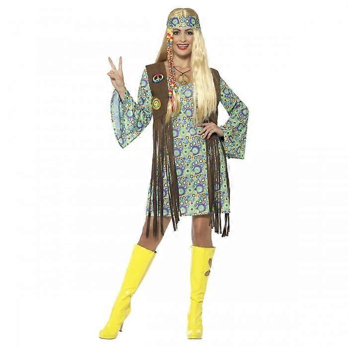 Smiffys Womens/Ladies 60s Hippie Costume Set