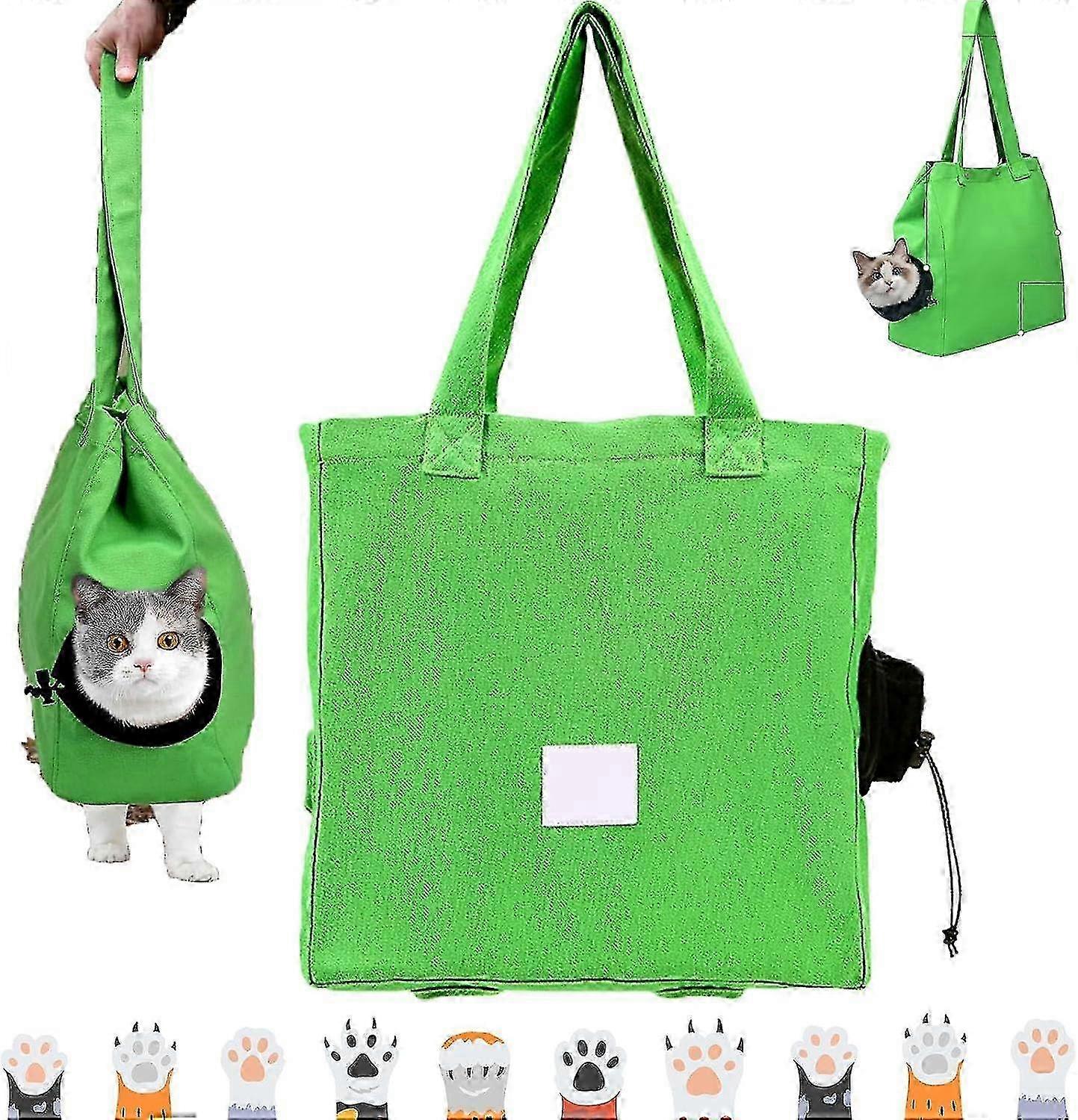 Petm Cat Tote Bag,pet Bag,cat Tote Bag Carrier,cat Walking Bag, Cat Tote Bag Carrier Walker Leg Holes, Multifunctional Pet Backpack