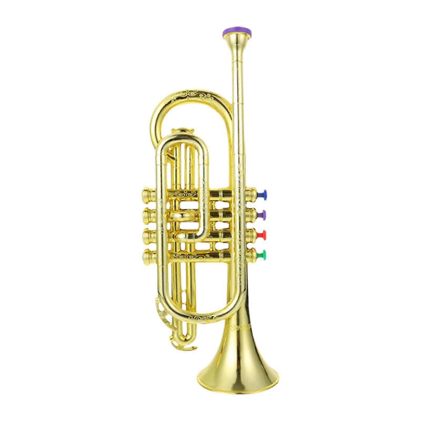 Wind Instruments Learning Simulation Props Musical Toy for Home Gifts School Gold