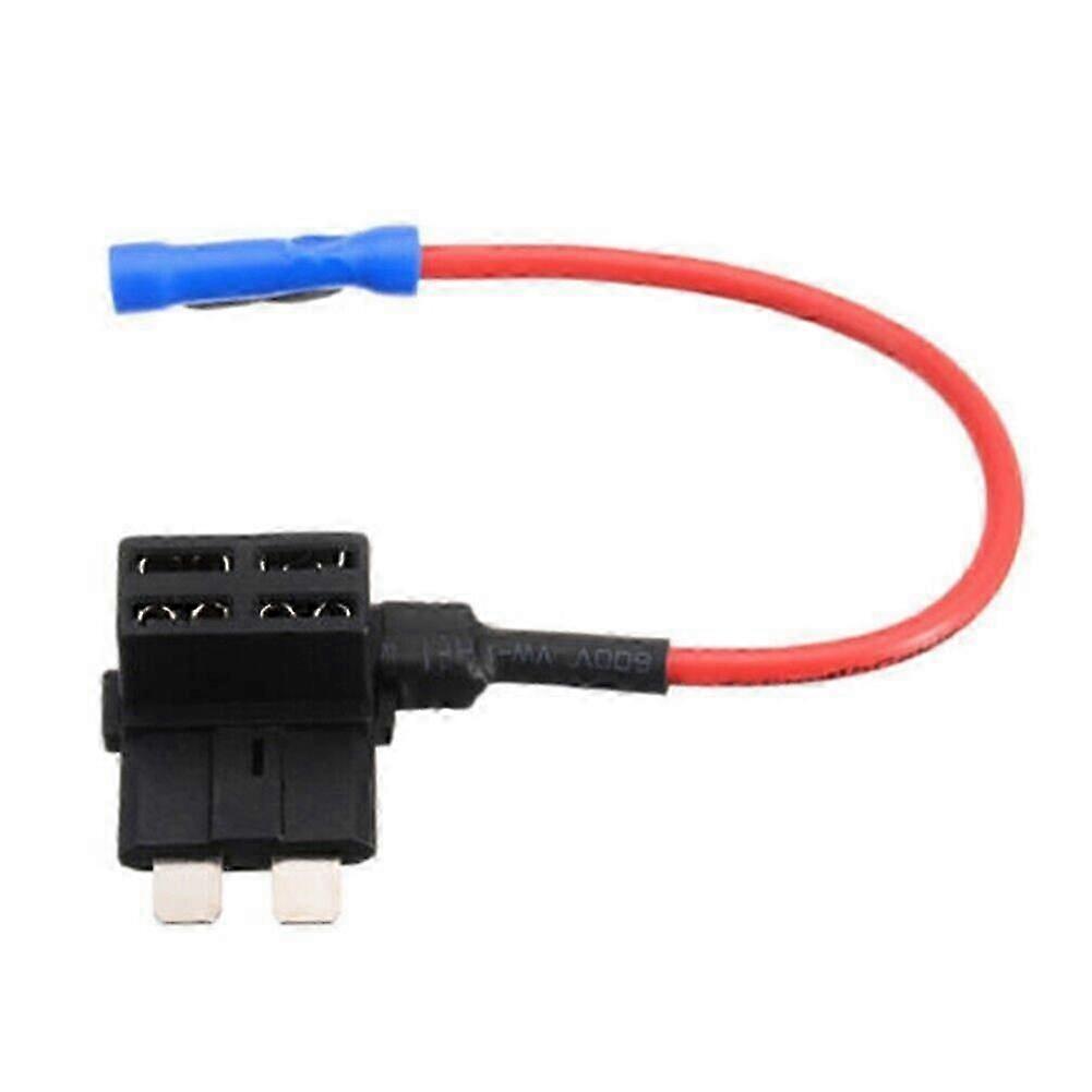 Car Add A Circuit Fuse Adapter Melting Resistance Dual Slot Fuse Holder for Driving Recorder