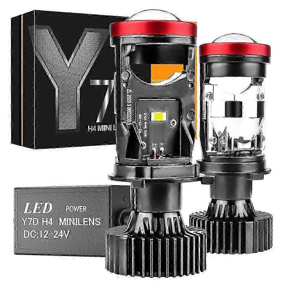 Y7D H4 LED Headlight Conversion Kit, 6500K 90W 18000Lm, High/Low Beam