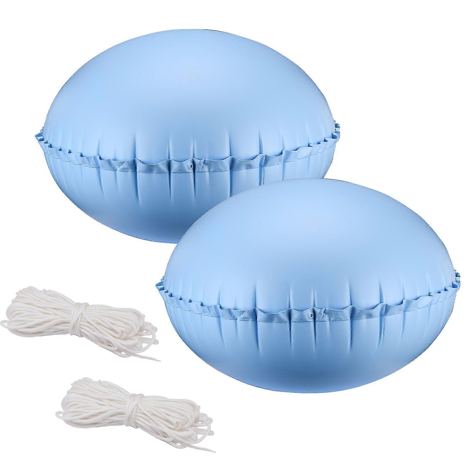 Winter Pool Ice Equalizer: 2 Inflatable Pillows + 2 15m Ropes