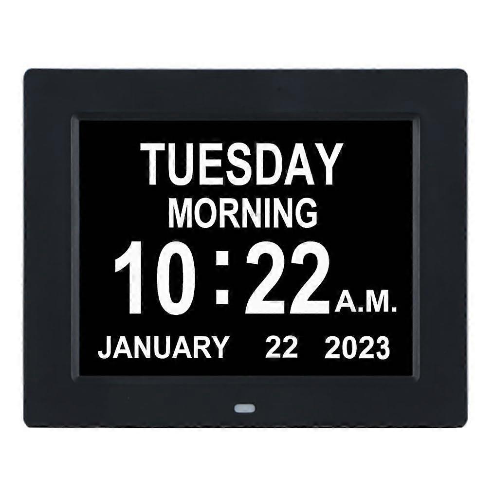 Large Digital Clock for Seniors with Easy-to-Read Display, Adjustable Brightness, Alarm, and Date Features