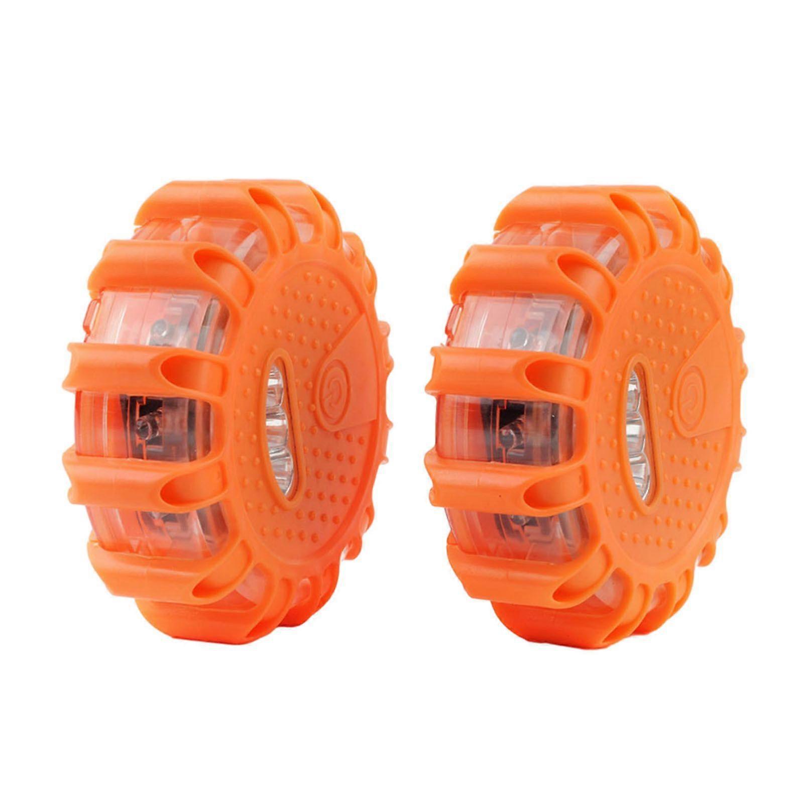 Qinghai 2Pcs LED Warning Light Emergency Safety Lamp Compact Size High Brightness Waterproof Widely Used Signal Light with Hook