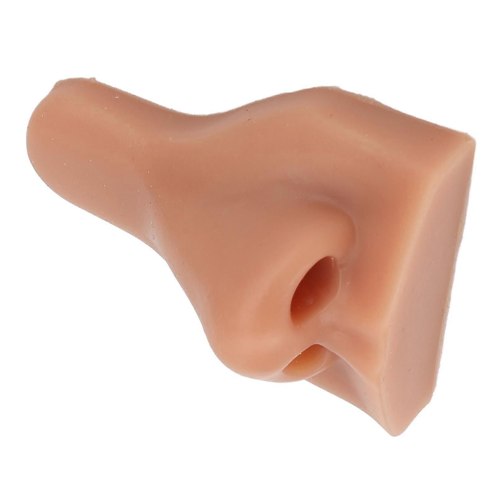 3D Silicone Nose Model Flexible Fake Nose Practice Model for Practicing Suture Jewelry Display Dark Skin