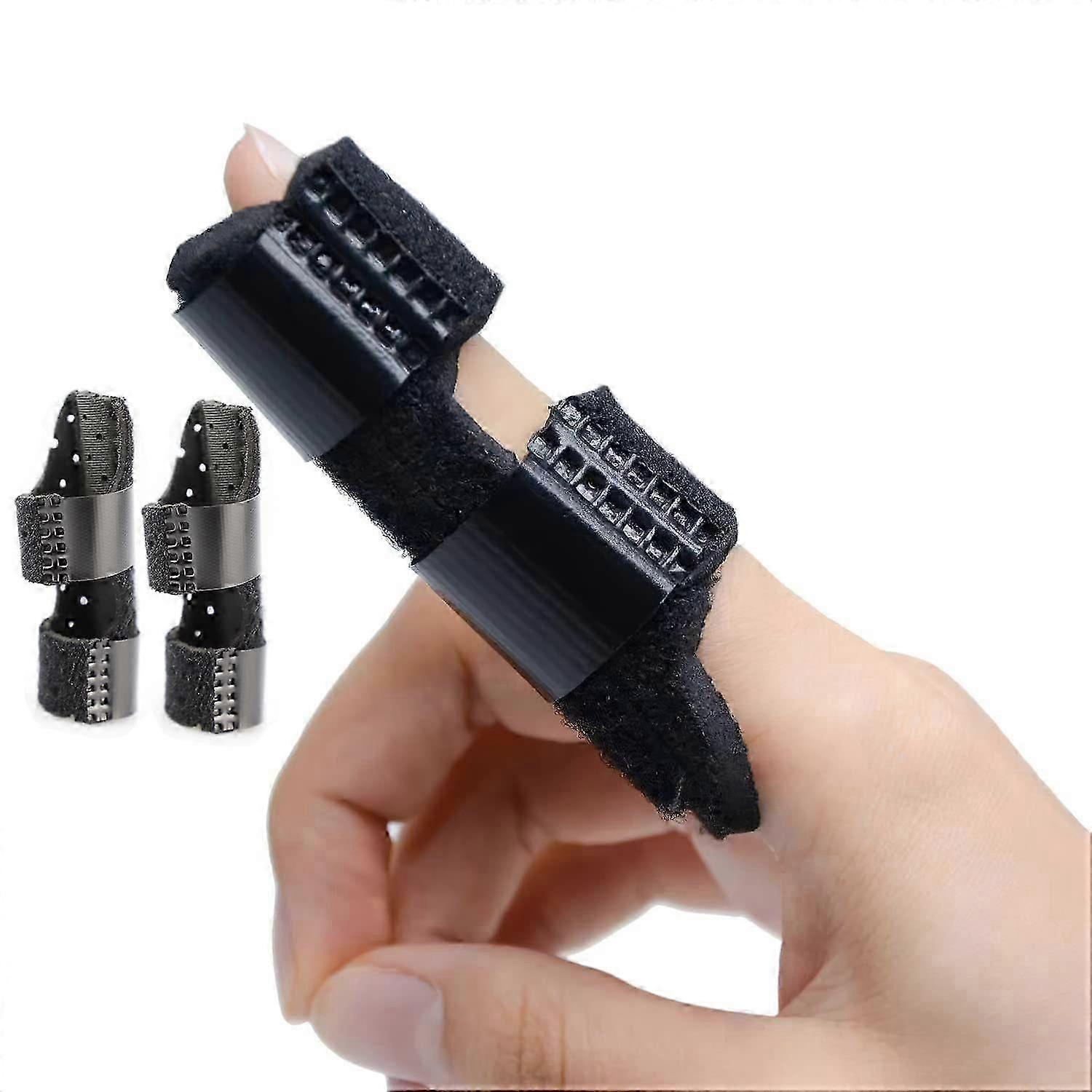 unique 2 Pack Trigger Finger Splints, Breathable Finger Brace Joint Support Finger