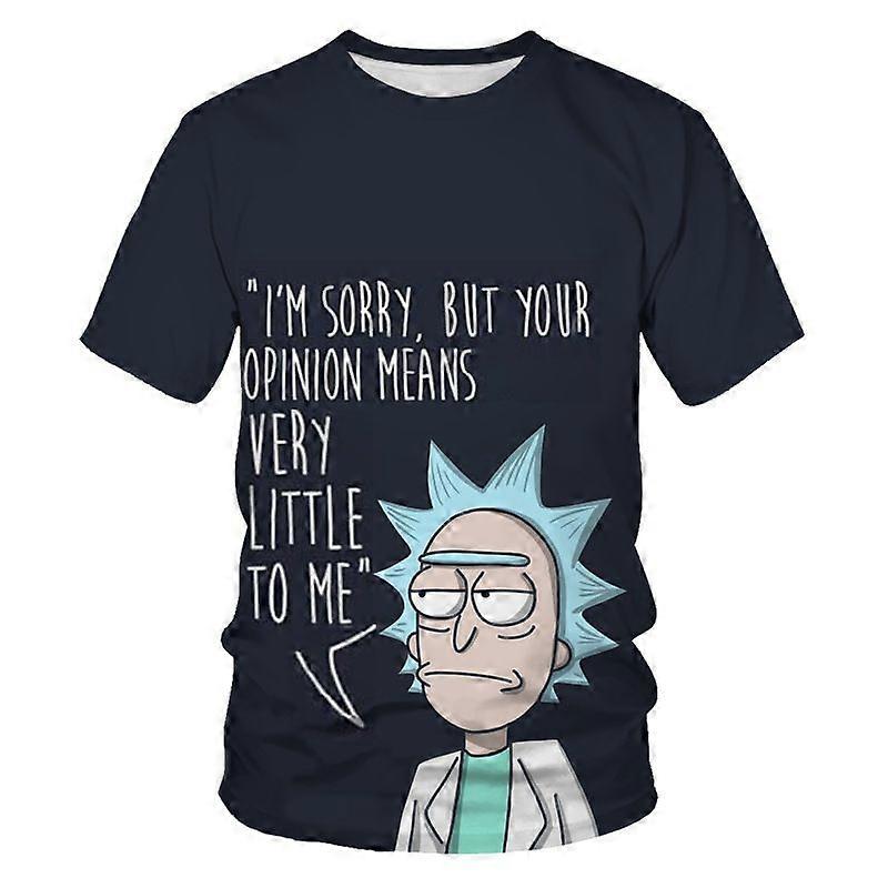 Rick Morty Picture 3D Digital Print Miesten Lasten T-paita