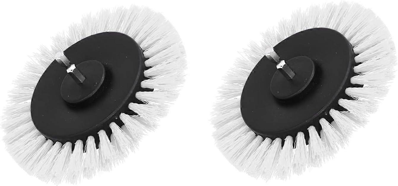 Pack Electric Drill Brush Heads for Carpet - 3.5" - White