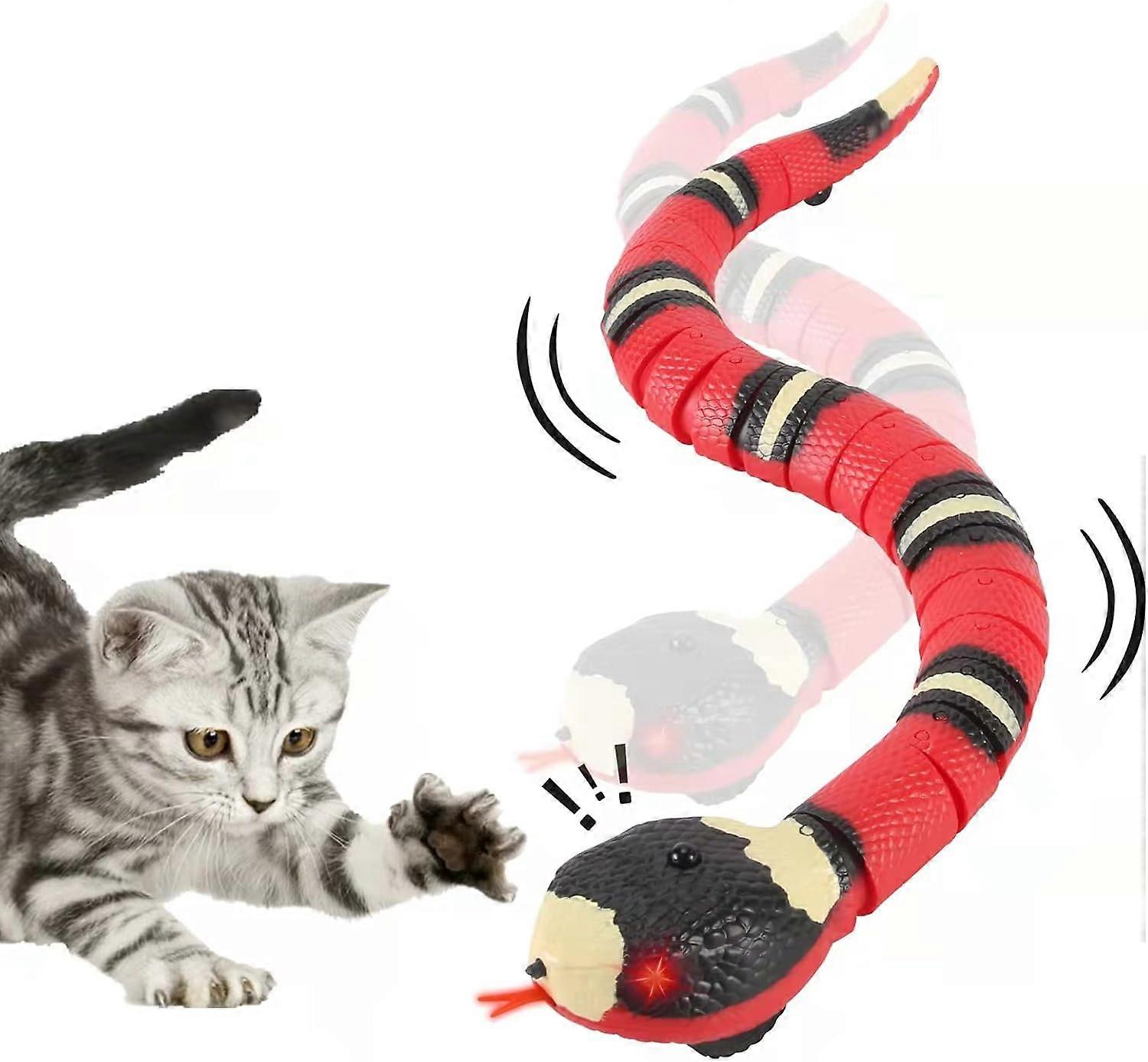 Realistic simulation intelligent induction snake toy USB charging automatic sensing obstacles and escape detachable