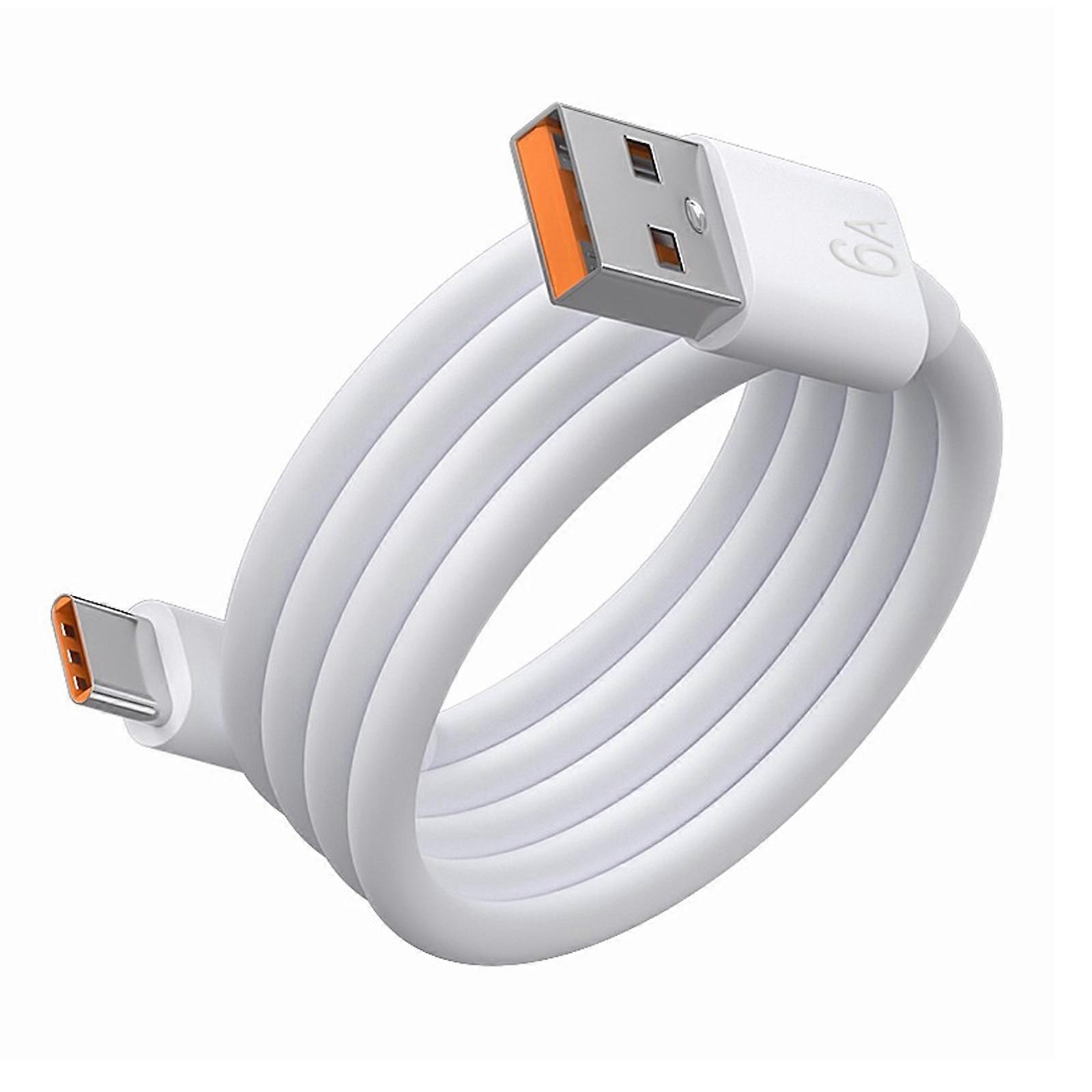 Fast Charging Cable Flexible Type C Cable Type C to USB A Charging Cable and Data Cable 40Mbps Speed Mobile Accessory