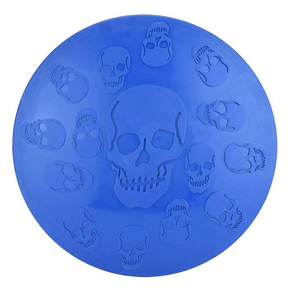 Rubber Natural Flying Plate for Outdoor Pet Training, Blue, Multifunctional, Durable, Dog Fetch Toy