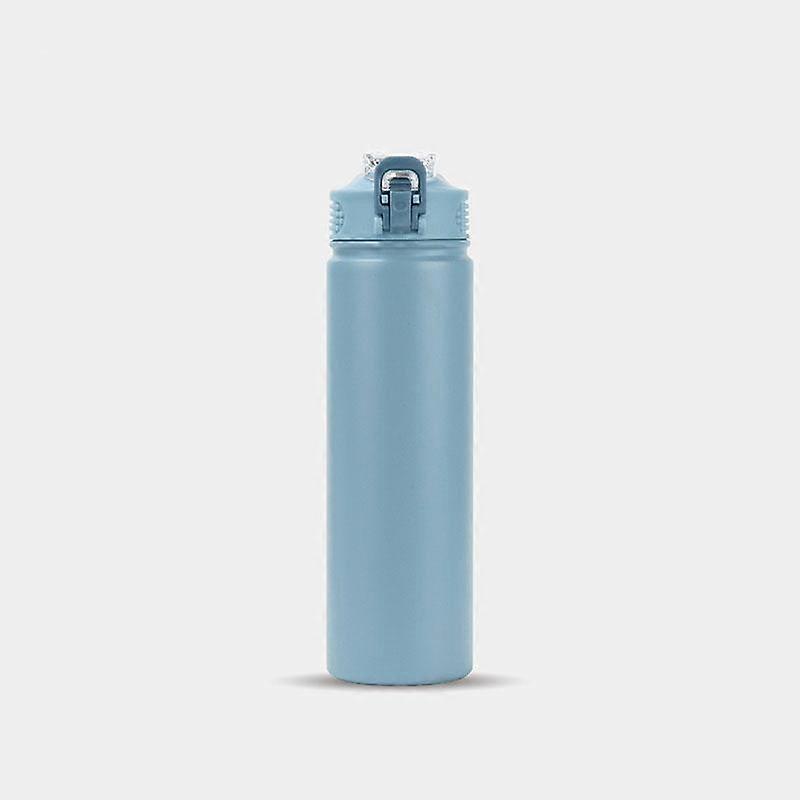 Thermos Bottle with Straw 750ml Stainless Steel Thermal Cup Car Insulated Flask Water Tumbler for Outdoor Sports