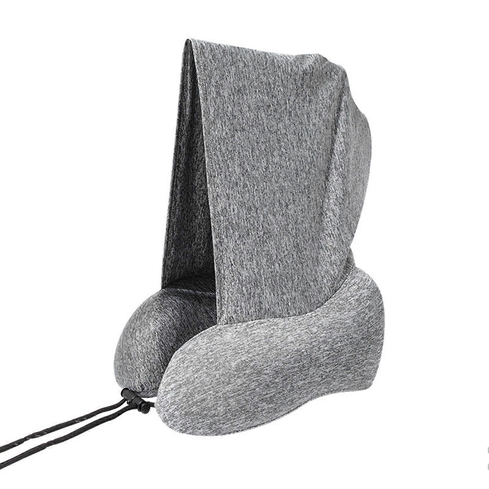 Portable Pillow for Airplane: 360-Degree Stable Surround Travel Pillow, Removable Cover, Inflatable Inner Pillow for Unmatched Travel Convenience