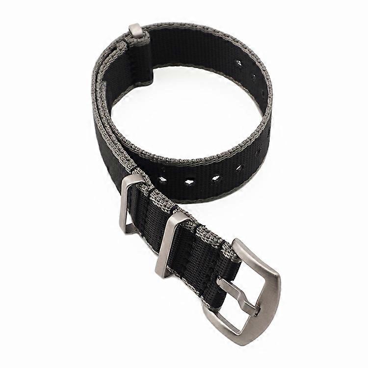 Setebelte NATO svart og grått