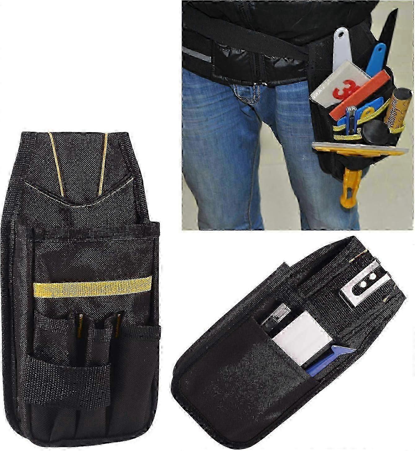Tool belt, tool bag, small tool bag with adjustable nylon strap, waterproof, suitable for technicians, builders