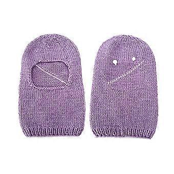 Adult Knitted Windproof Hat Cute Children Outdoor Cycling Skiing Cap Lovely Cold Winter Keep Warm Hat for Teenagers  Yellow