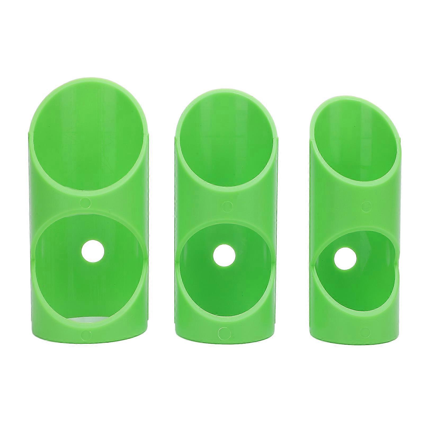 3 Pcs Set Foam Pipe Cutter Tool ABS Foam Pipe Insulation Cutting Guide for Home Decoration Construction Site Green