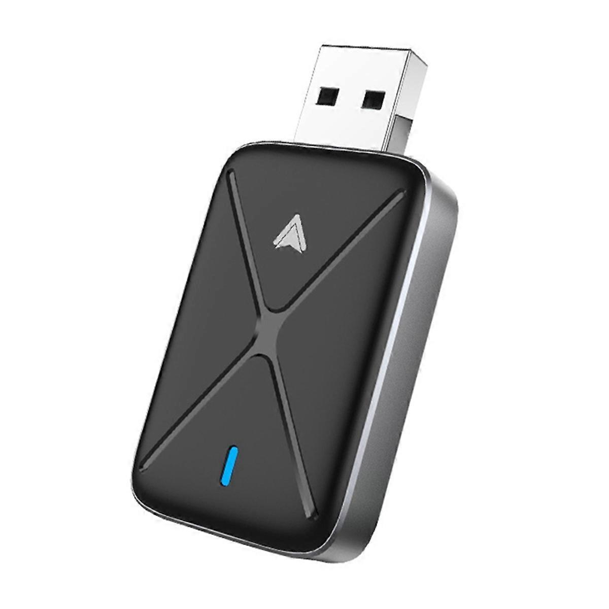 Wireless CarPlay Adapter for IOS, Mini CarPlay Dongle Adapter, Convert Wired to Wireless CarPlay Ad