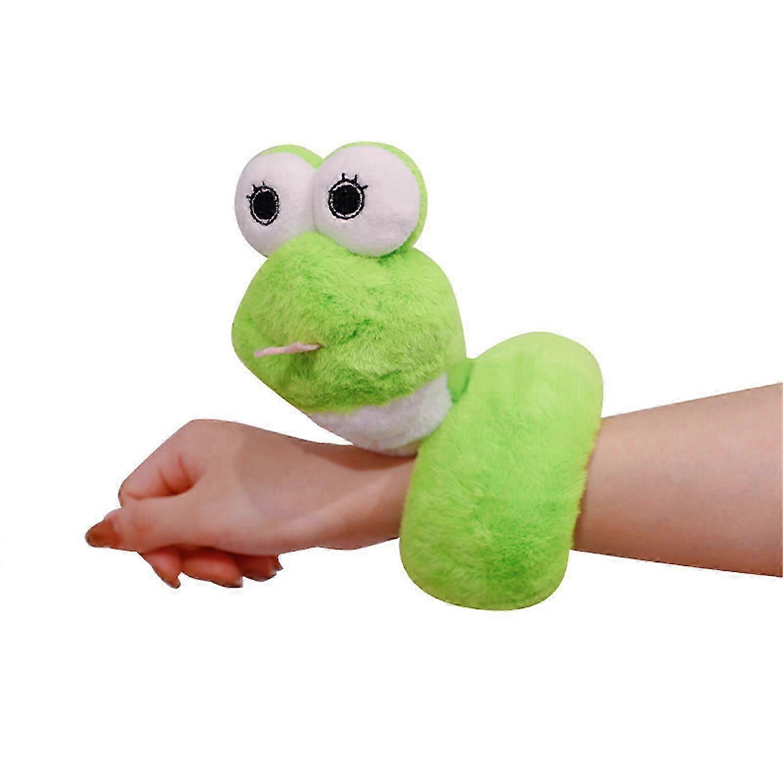 Ζωικό βραχιολάκι κινουμένων σχεδίων Βραχιόλι χαστούκι φιδιού για παιδιά και ενήλικες PP βαμβακερά δαχτυλίδια χεριών δώρο διακοπών αξεσουάρ καρπού κίτρινο