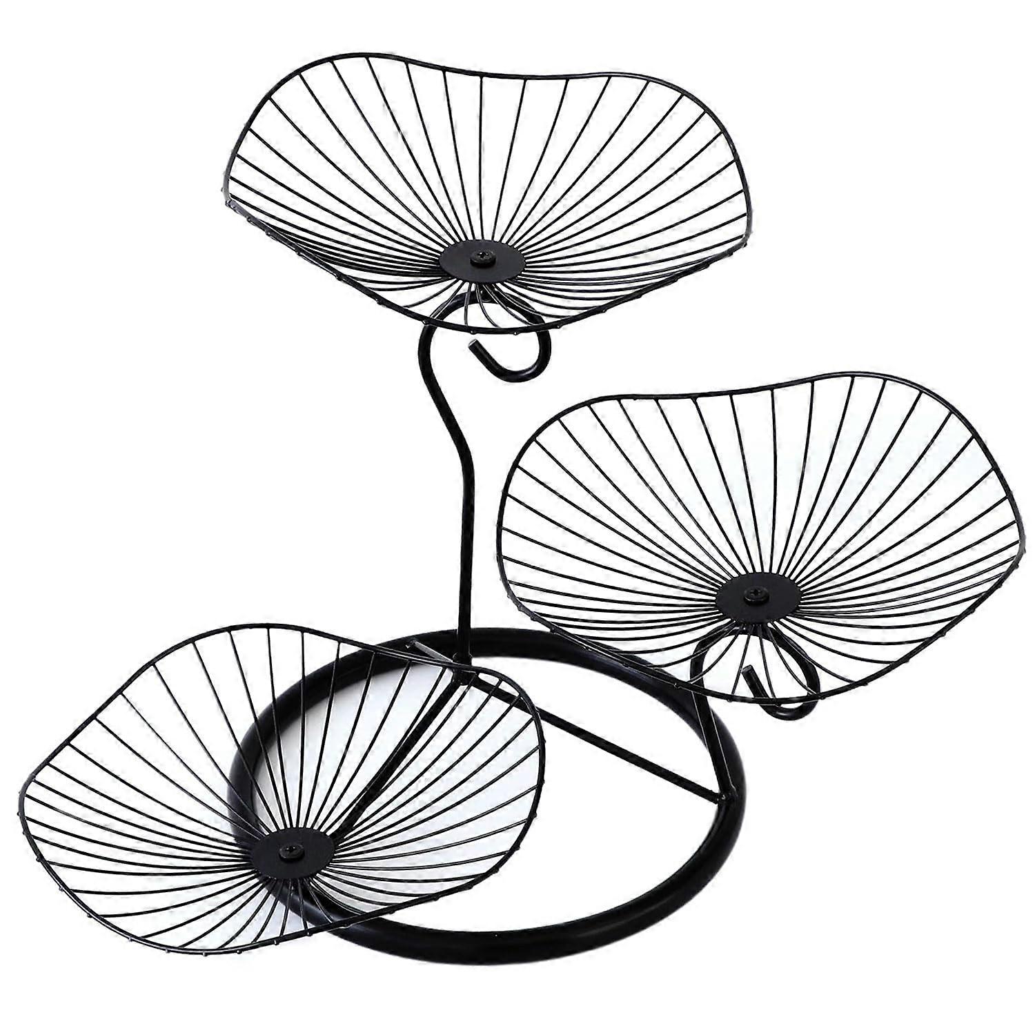 Fruit Basket Holder 3-Tier Decorative Kitchen Storage Organizer