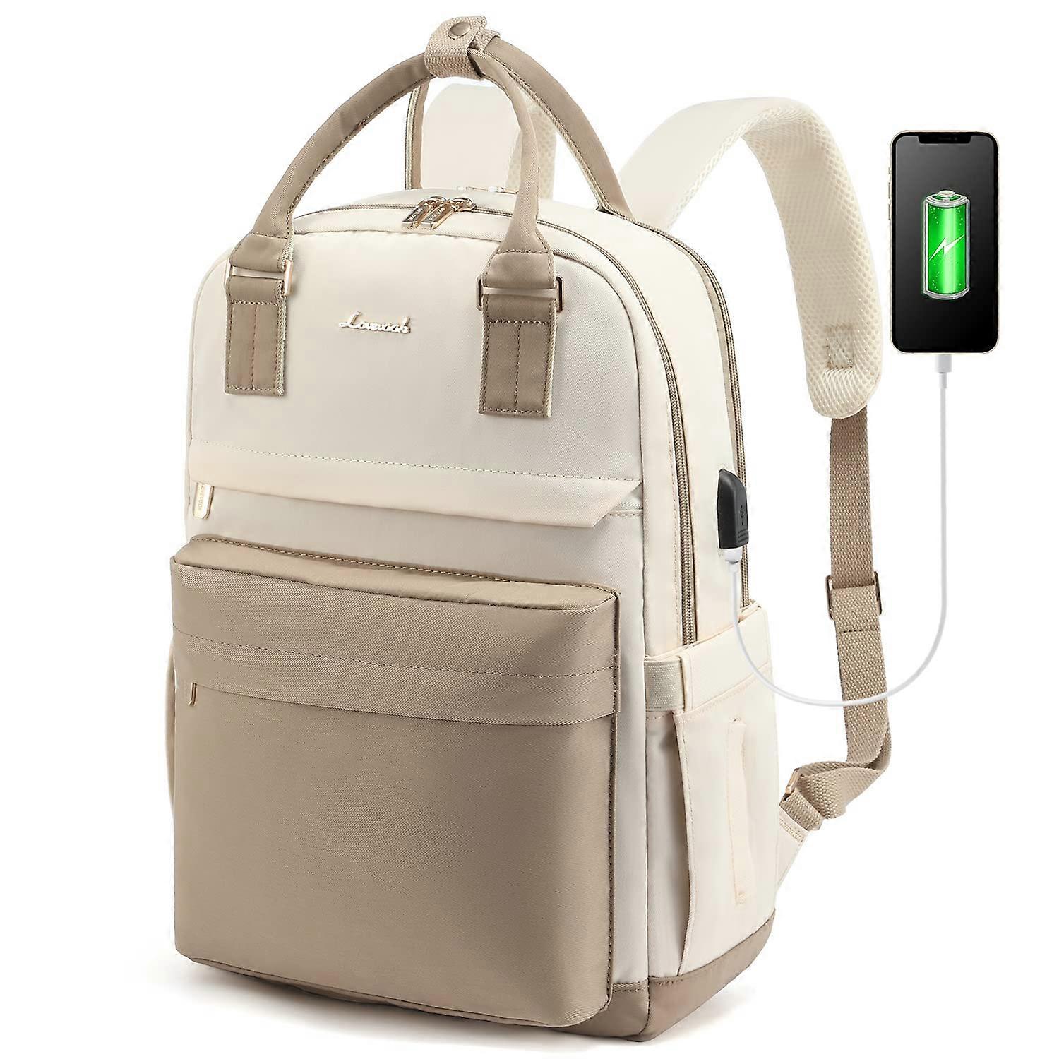 Stylish Vintage Laptop Backpack for 15.6 Inch Laptops, Travel-Friendly, Durable Canvas, Multiple Pockets, Unisex Design