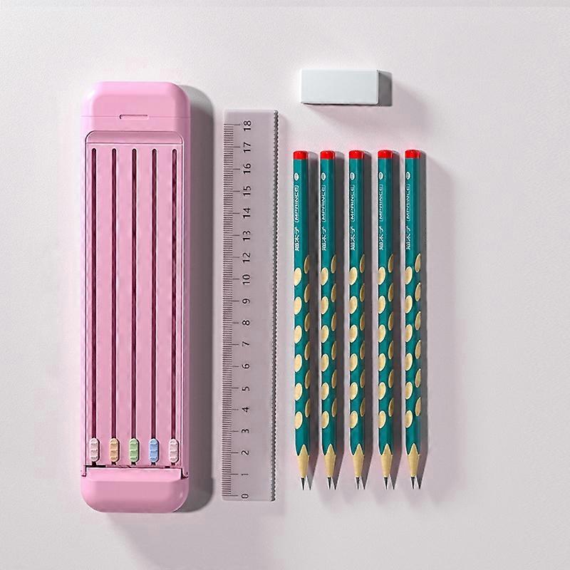 4 in 1 Pencil Eraser Ruler Stationery Box