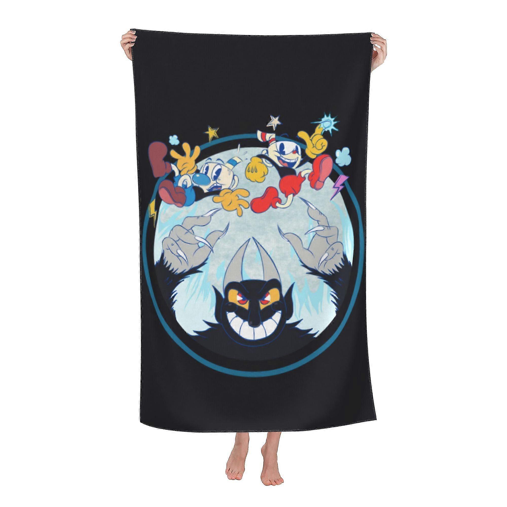 Cuphead Beach Towel, Large Microfiber Bath Towel #ug5l