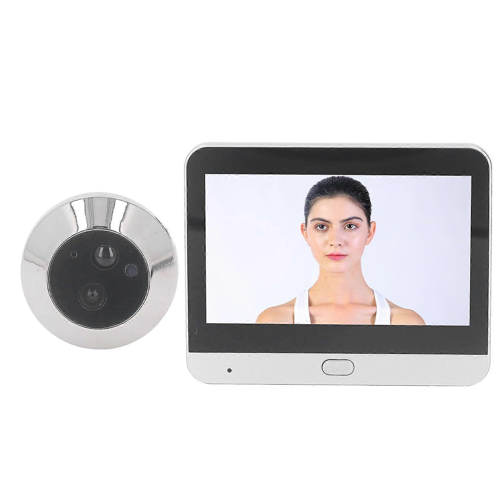 Peephole Camera, 1080P Smart Door Viewer, HD Video, Motion Detection, 4.3 inch LCD Display