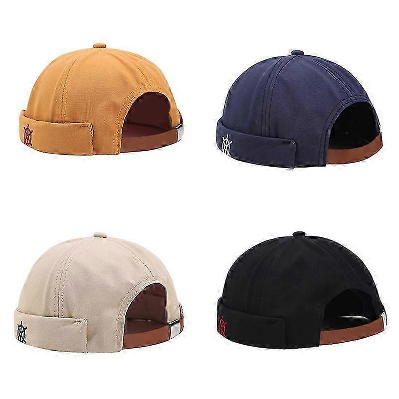 Unisex Adjustable Brimless Hat Retro Sailor Cap