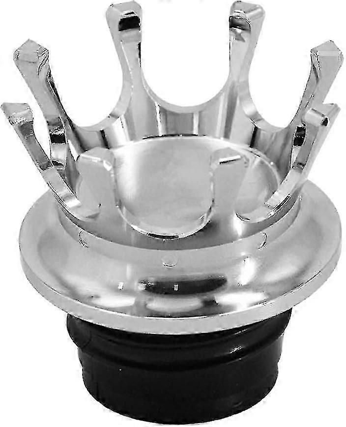 Vented Gas Cap King Crown Fuel Tank Cap With Right-hand Threads Fit For Harley Sportster Dyna Touring Road King Softail Trike Freewheeler Flrt Chrome
