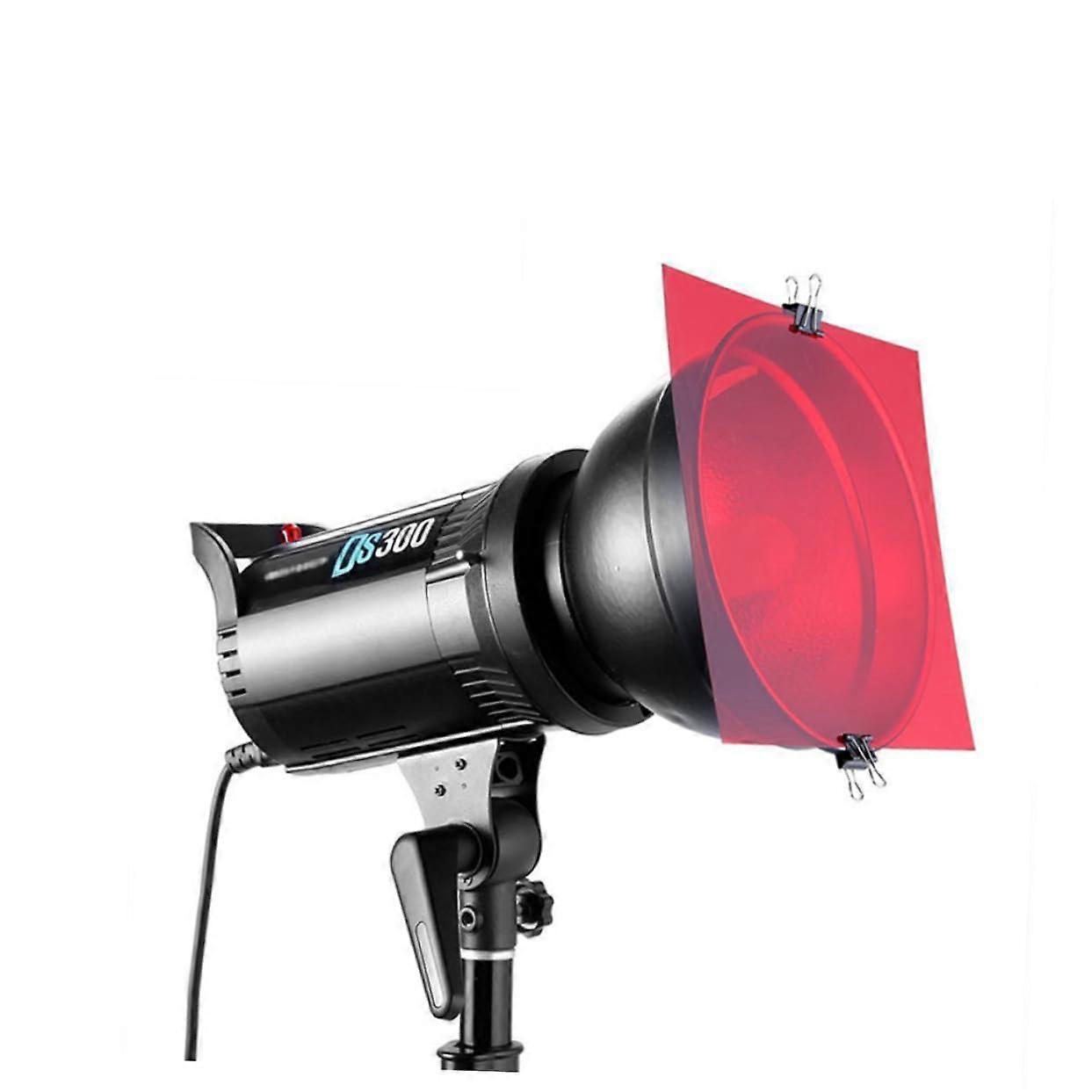 12'' Flash Lamp Filter Set - 8pcs Gel Filters for Studio Photography, LED Lights, High Transmission Optical Filters