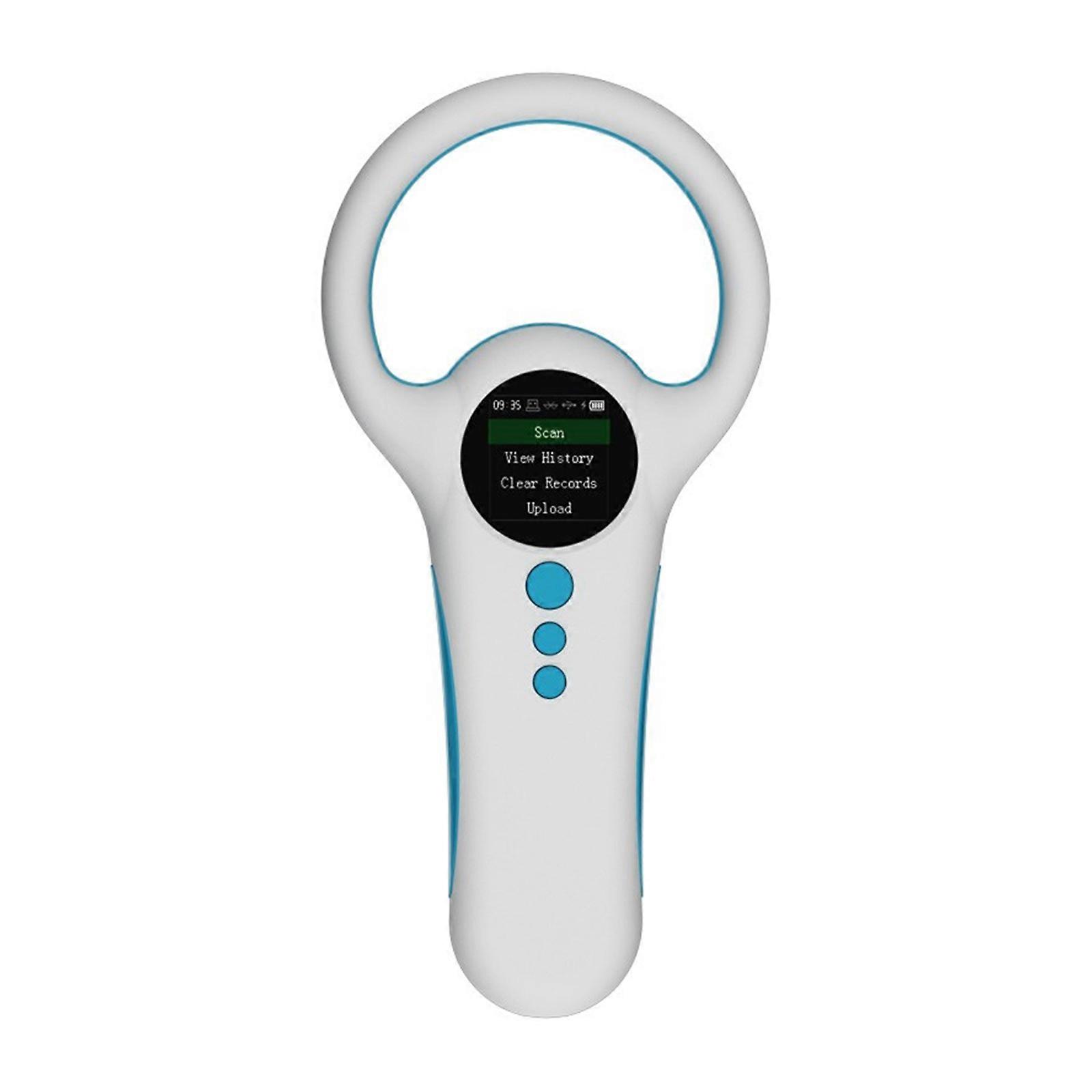 Microchips Scanners, ISO11784/85/FDX-B/EMID 500 Records Data Storage Microchips Scanners Reader for Animal White