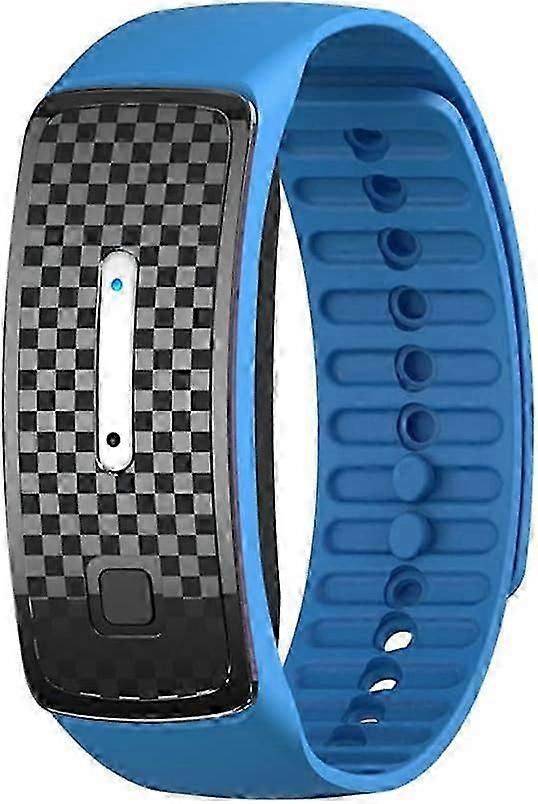 Blue - 1 x Ultrasonic Mosquito Repellent Wristband Waterproof Mosquito Killer Wristband Reusable Smart Electronic Watch for Kids and Adults