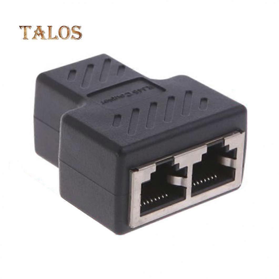 1 to 2 LAN Ethernet Network Extender Adapter Plug Splitter Connector for RJ45 Computer Gadgets