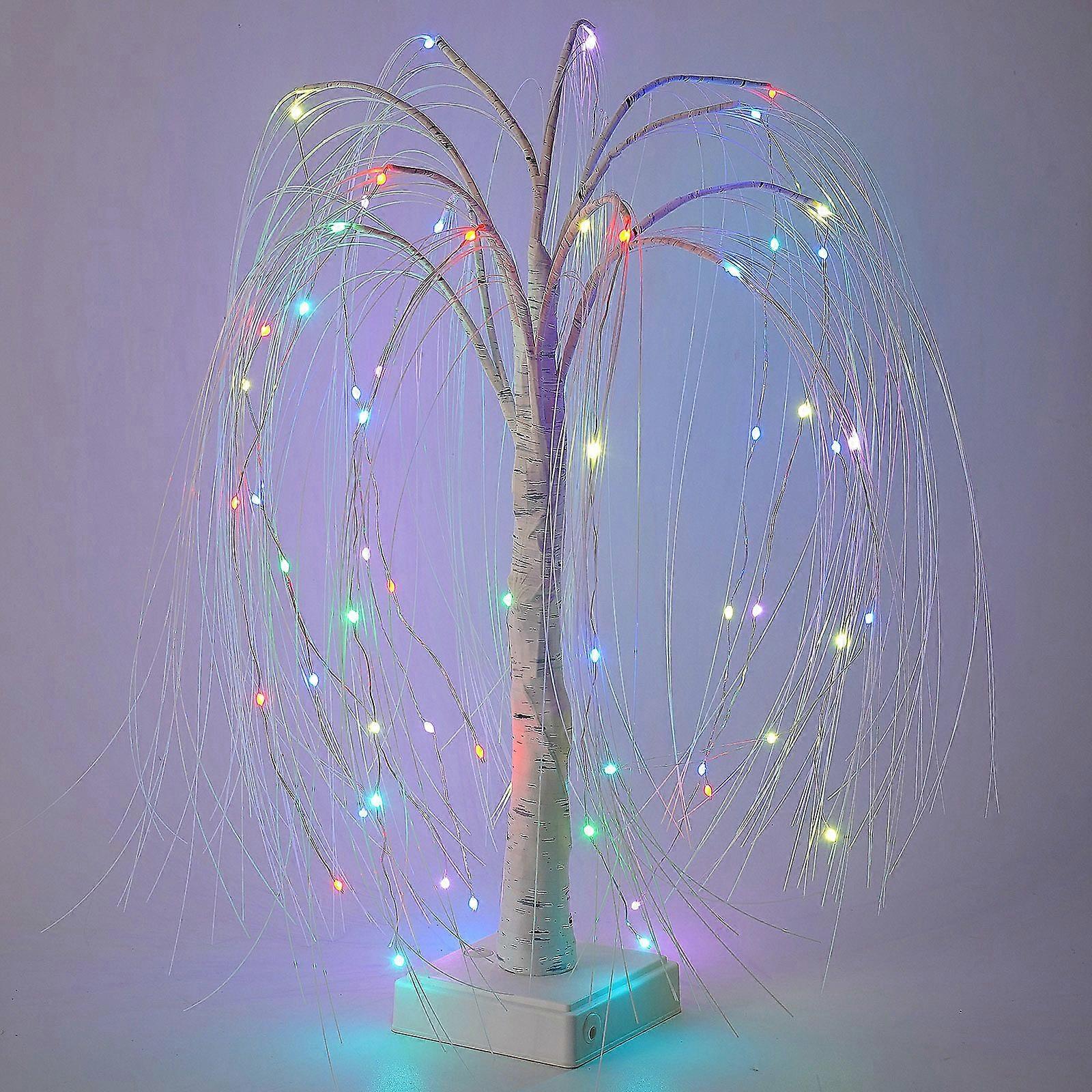 Willow Light Table Lamp With Base Remote Control Multicolor Plastic Christmas Indoor Decor USB Cable