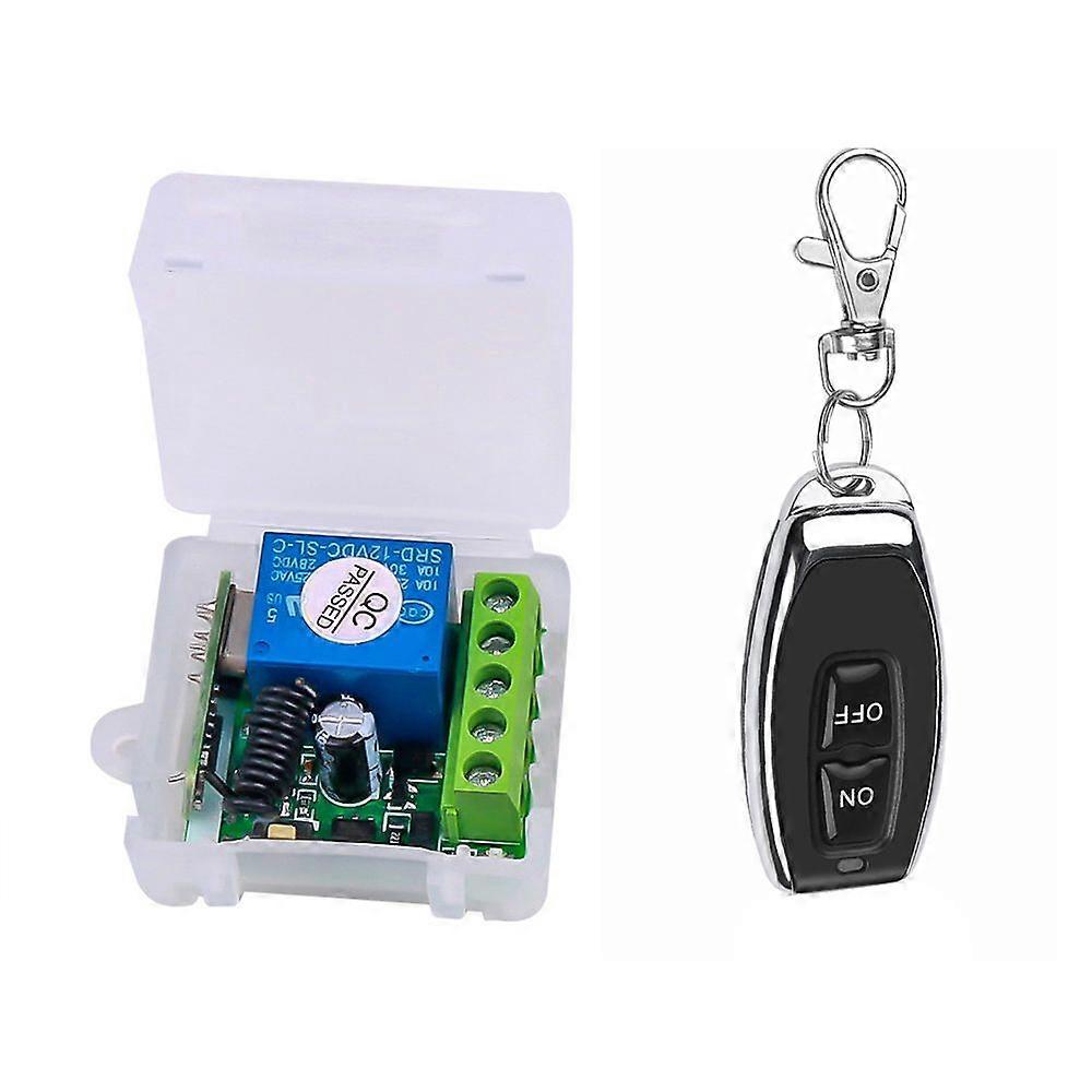 DC 12V Single Channel Relay Module Universal Wireless Switch RF Relay Receiver + 1 Remote Controller