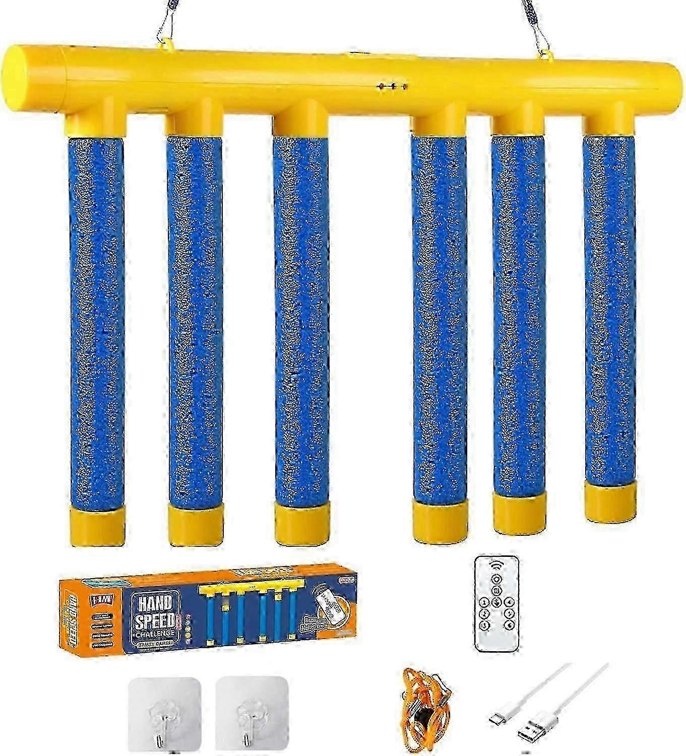 Reflex Challenge Game, Drop Sticks Game, Hand Eye Coordination Reaction Training Toy, 3 Adjustable Speed, With Remote Control -CN-NEW