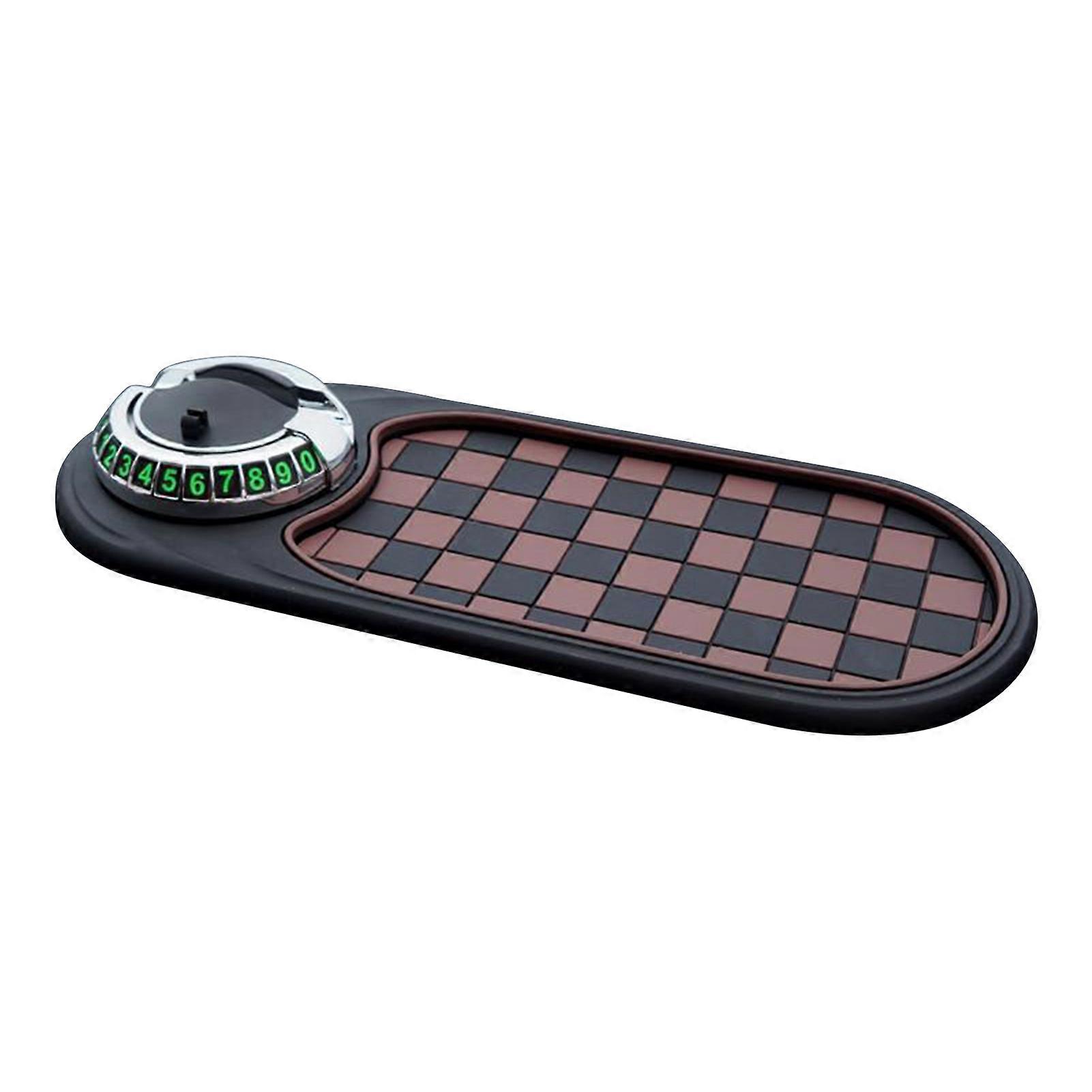 Multifunction Car Anti-Slip Mat Dashboard Mobile Phone Holder Rotating Car Phone Holder with Temporary Parking Number Pad