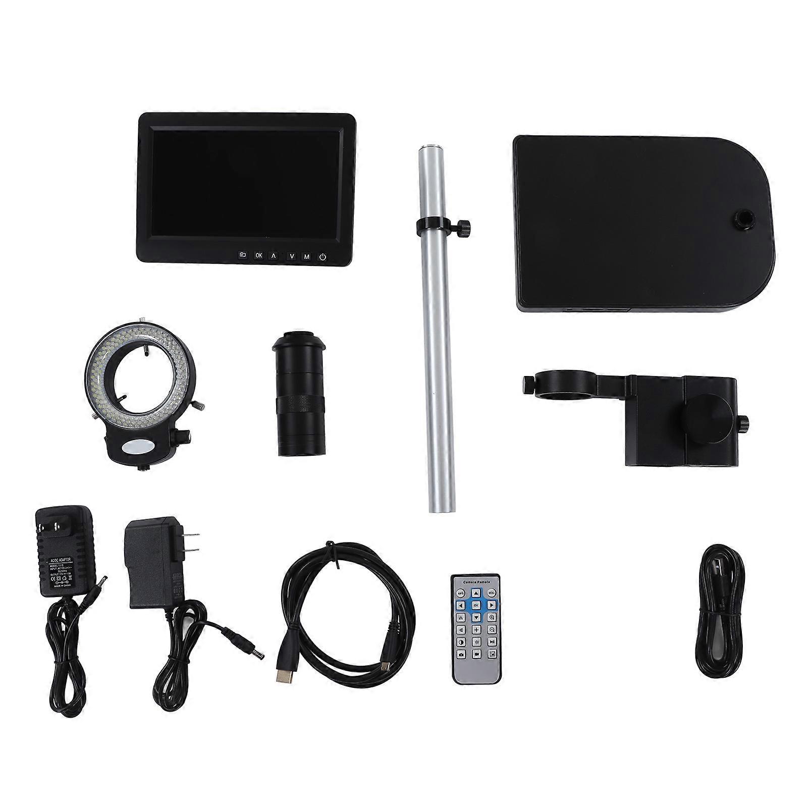 26MP Digital Microscope Camera - 8-150X Zoom, 7" LCD, Video Recording, PC Compatible
