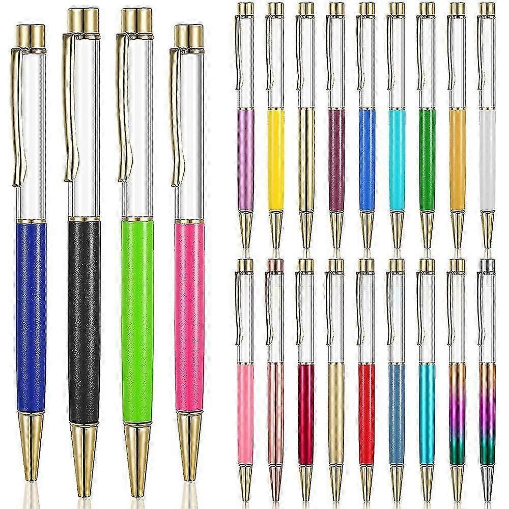 22 Colorful Empty Tube Floating DIY Pens,Metal Pens