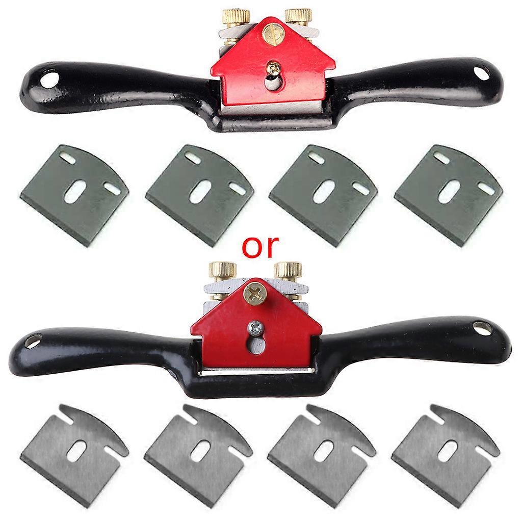 أدوات النجارة قابلة للتعديل SpokeShave مع قاعدة مسطحة وشفرة معدنية صغيرة مسوي يدوي خشبي للحرف الخشبية Wood Craver