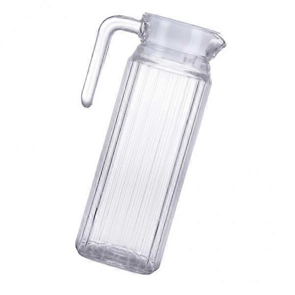 4xWater Pitcher Juice Jar Beverage Serving Jugs Beer Striped Kettle 1100ml