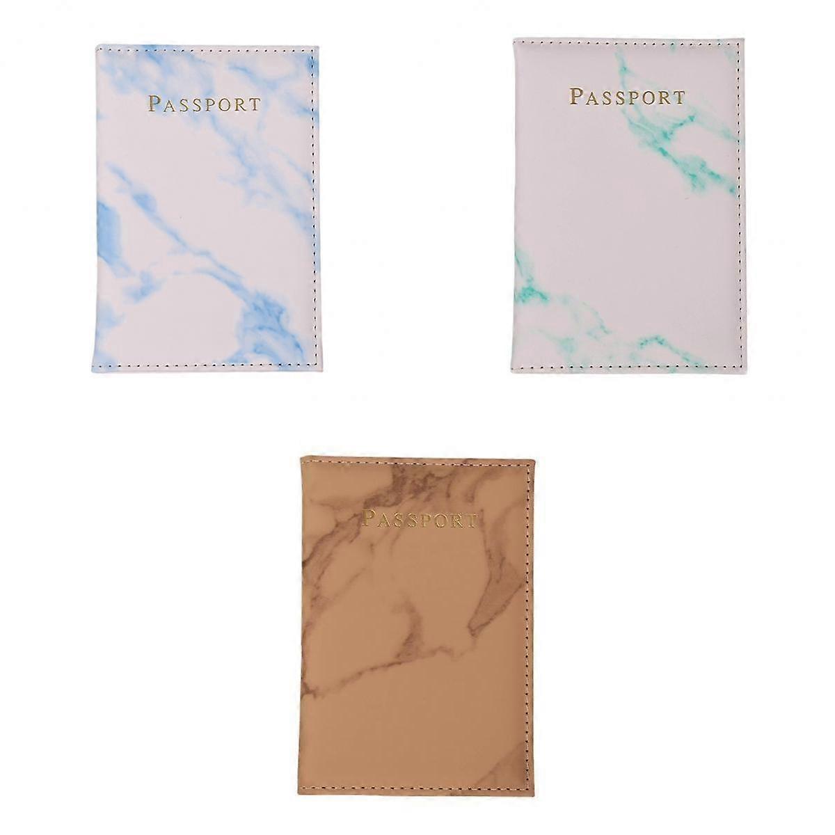 Reisepass Etui Etui Leder Marmor