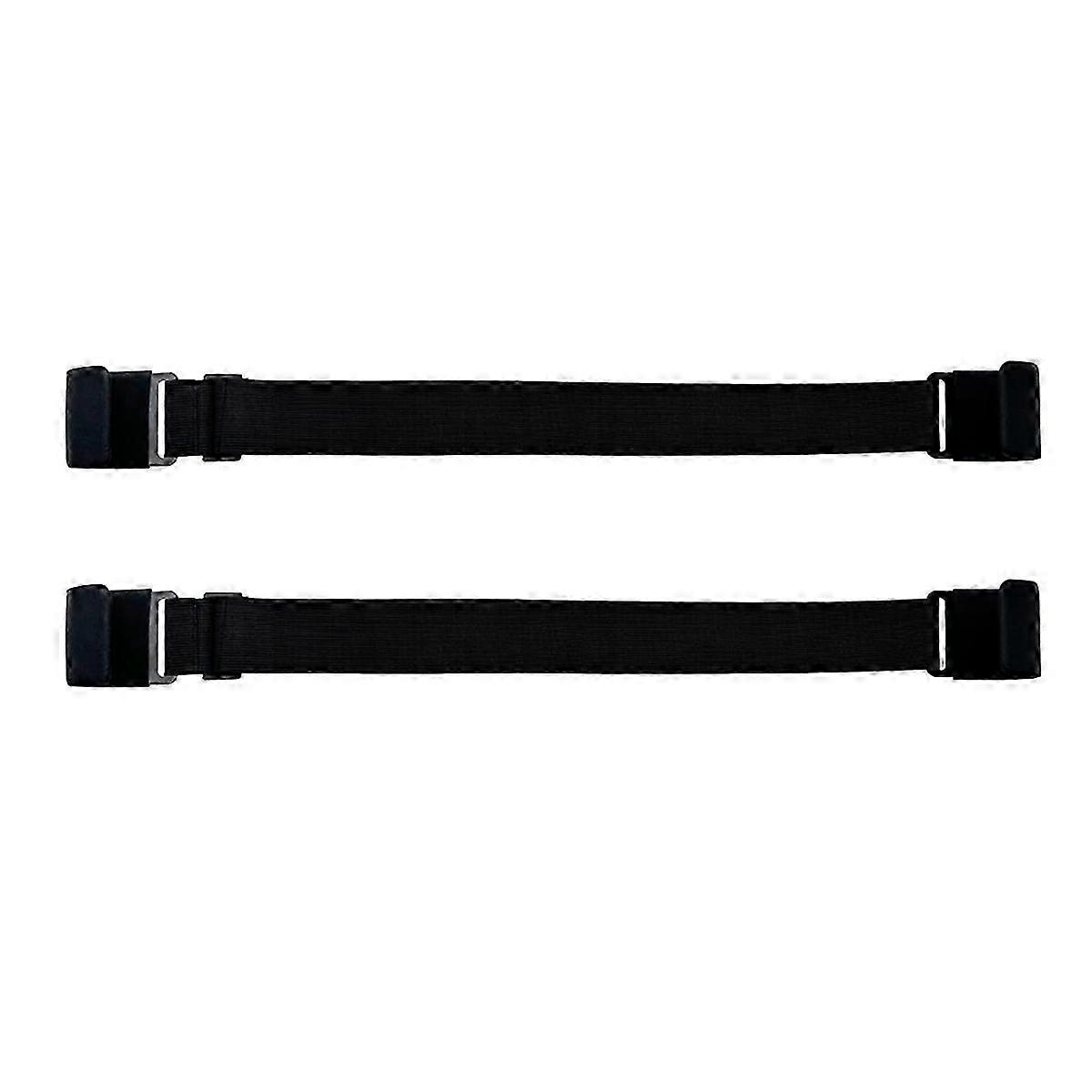 Trash Can Locks - 2-Pack Metal Double-Claw Non-Slip Lid Straps, Trash Can Lock for Animals, Adjustable Garbage Can Locks