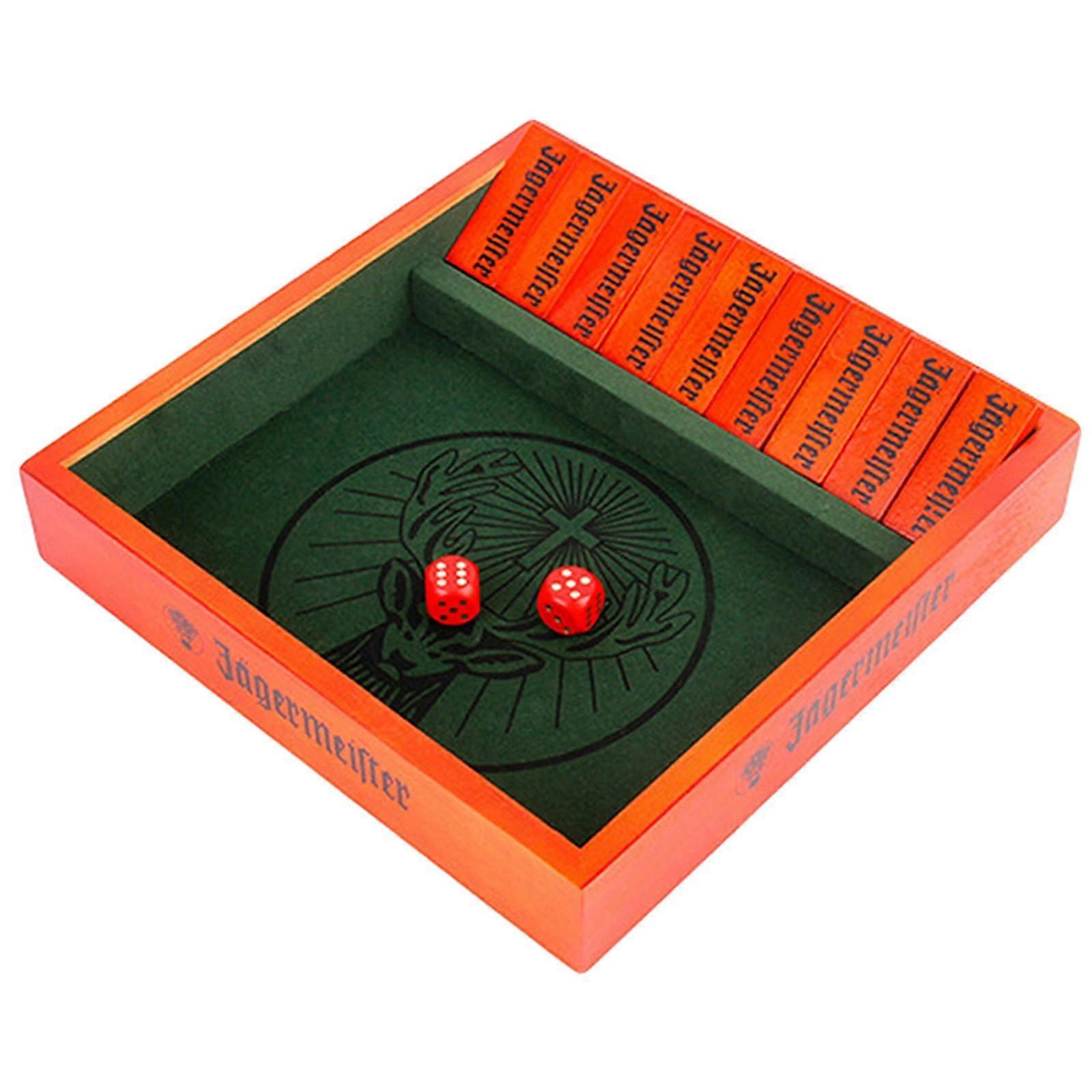 4-sided Traditional Family Table Set 1-9 Numbers for 2 Players, Funny Toys -